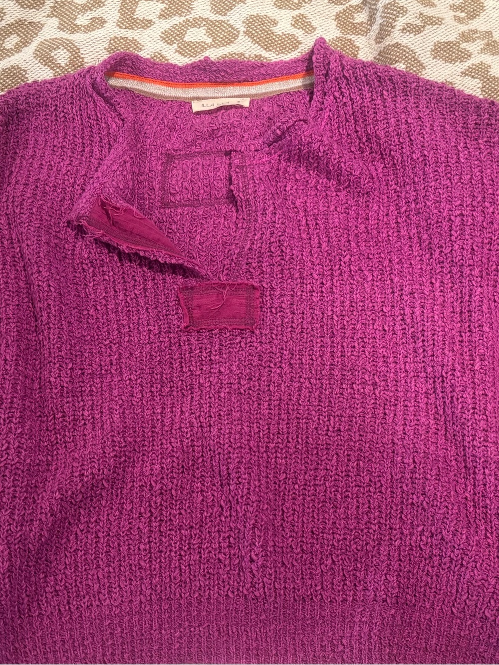 ILLA ILLA Magenta/Purple Knit Sweater